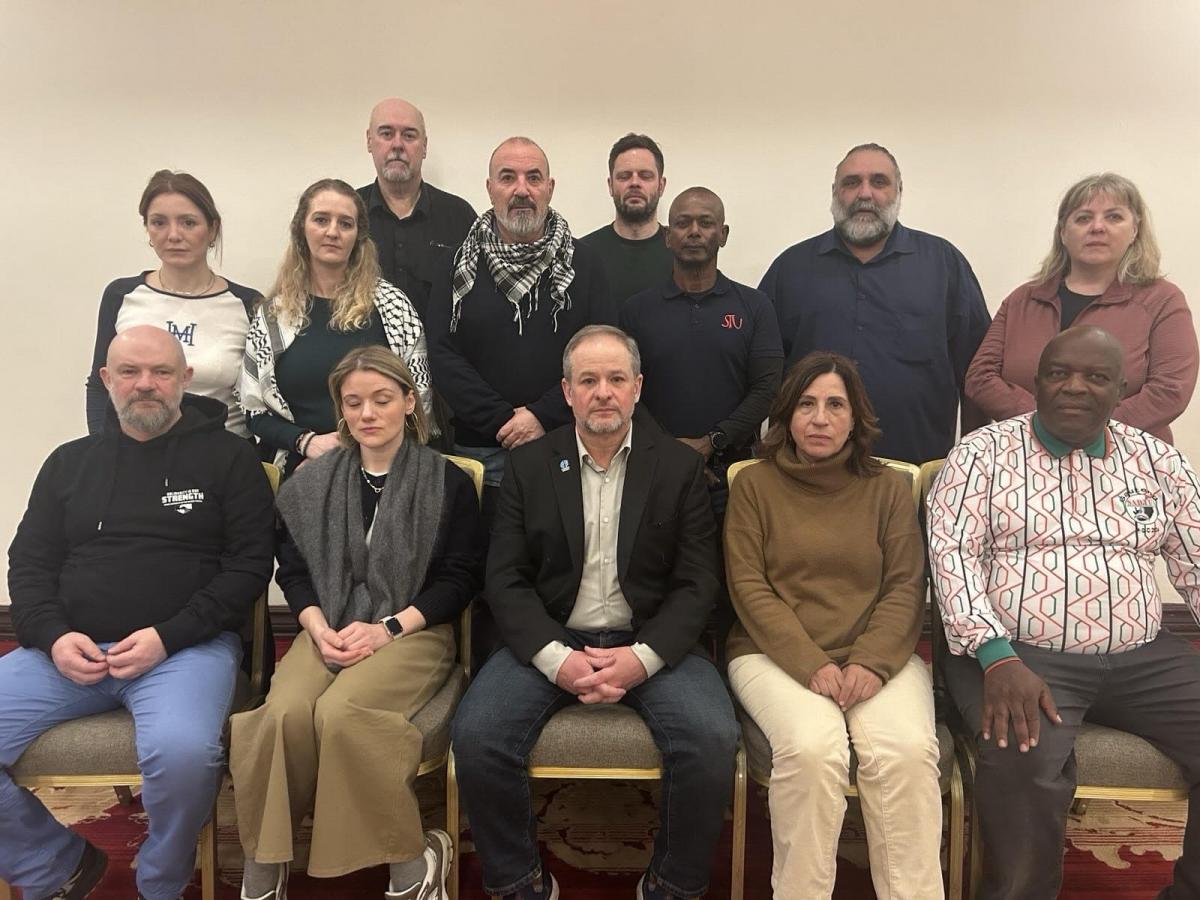 Delegación de la Internacional de la Educación (IE) [Foto de Dave Edwards]