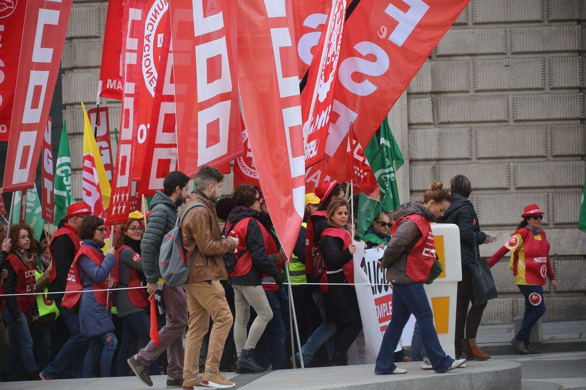 Movilización de la plantilla de Correos en Madrid 14-11-2018