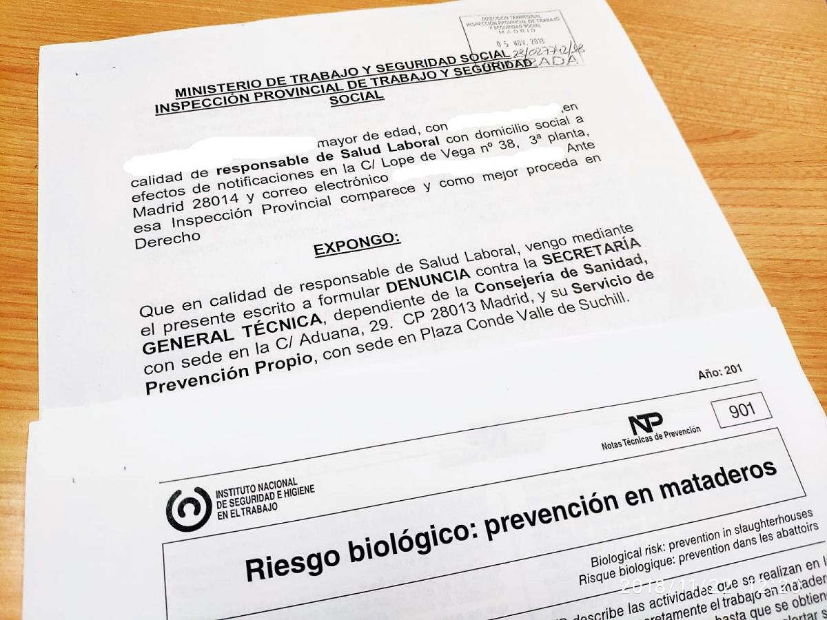 La Comunidad de Madrid lleva más de tres años sin entregar equipos de protección individual a los y las veterinarios oficiales de los mataderos