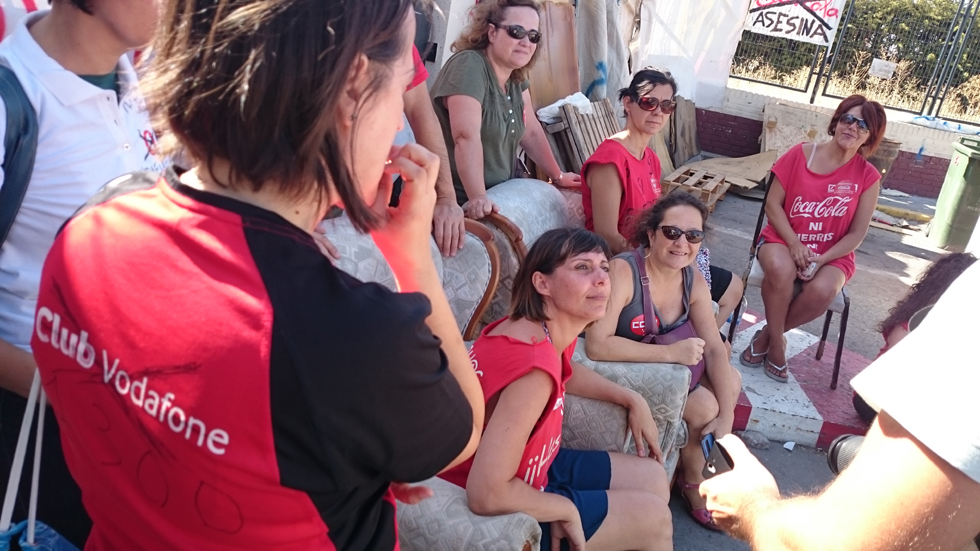 CCOO de Madrid reforzará el campamento de Coca-Cola en Fuenlabrada