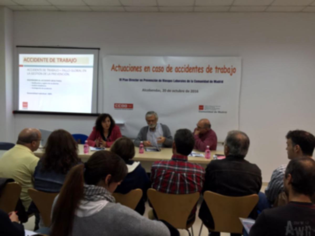 Interesante jornada sobre actuaciones en caso de accidentes de trabajo, en Alcobendas
