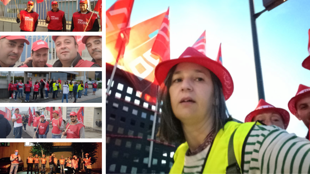 Gran seguimiento de la huelga de Carpintería y Ebanistería en A Coruña