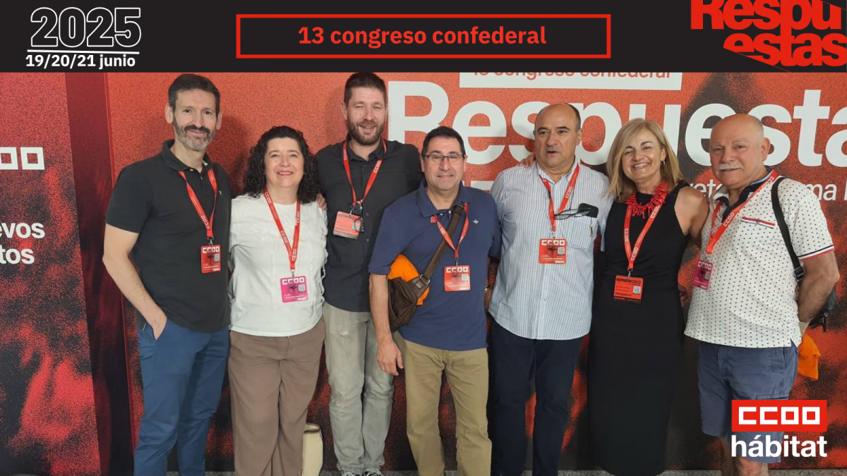 CCOO del Hbitat en el 13 Congreso Confederal