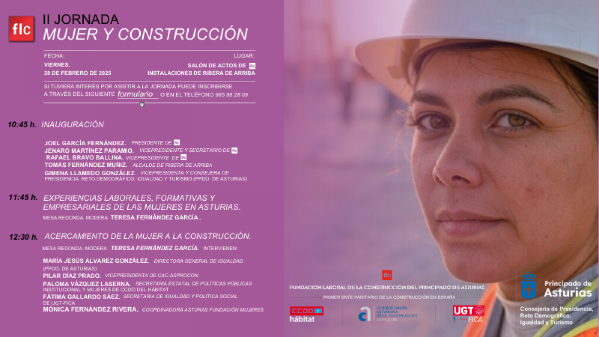 Asturias acoge la II Jornada "Mujer y Construccin" con la participacin de Paloma Vzquez Laserna