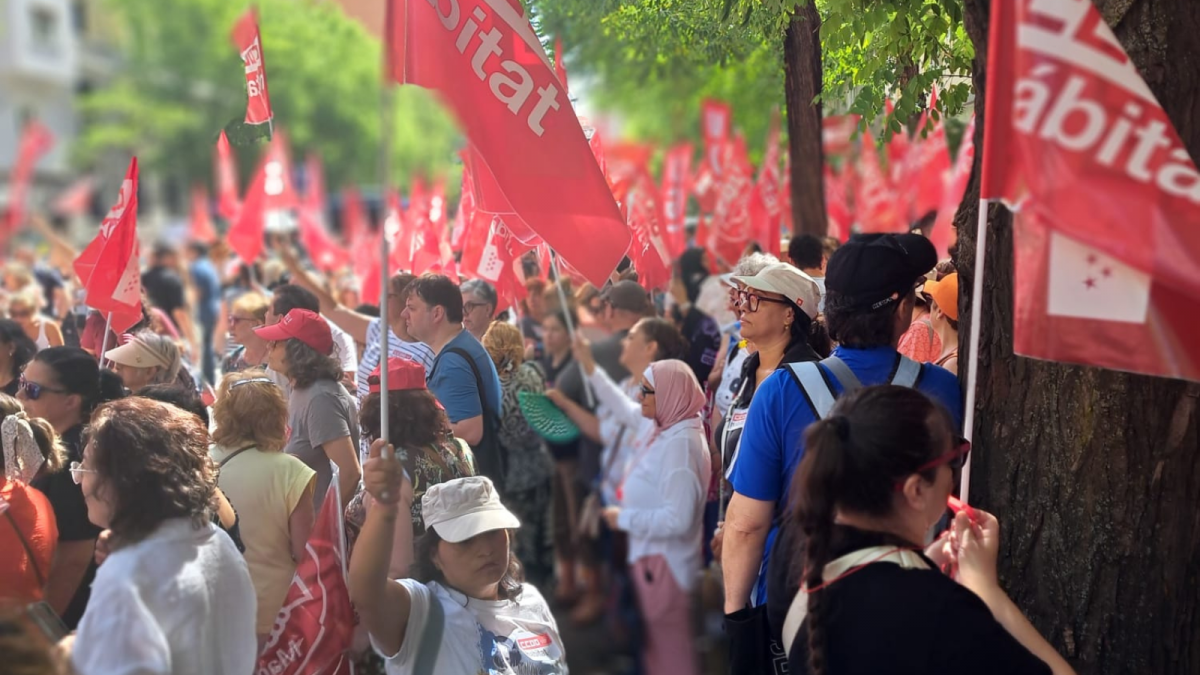 Manifestación Limpieza Edificios y Locales Madrid