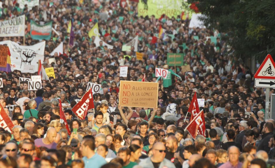 Manifestación contra la LOMCE en Madrid 26 de octubre de 2016