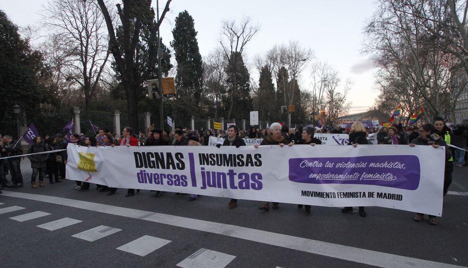 Manifestación Día Internacional de la Mujer Trabajadora, 8-3-2016