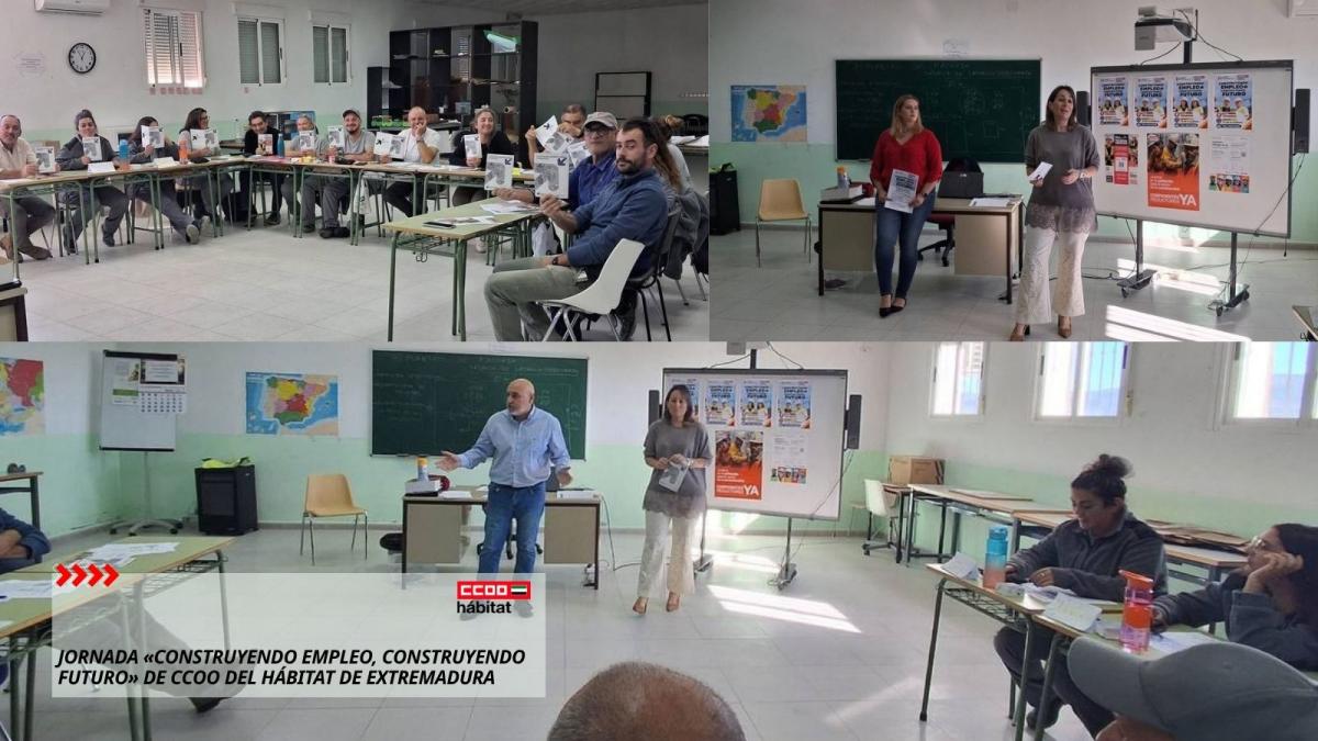 Jornada «Construyendo empleo, construyendo futuro» de CCOO del Hábitat de Extremadura