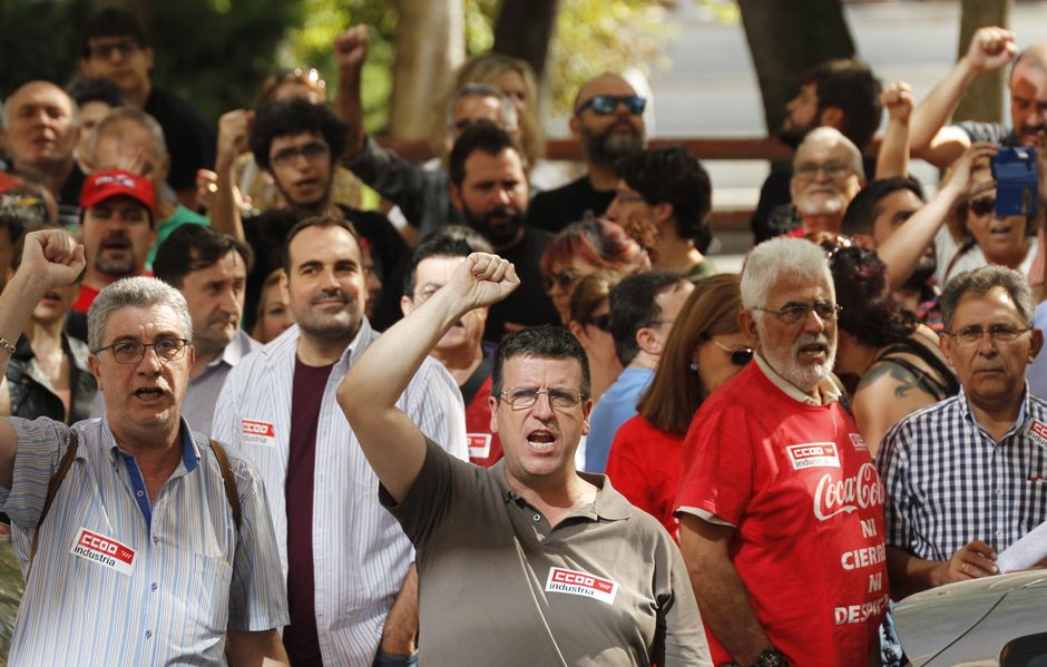 Concentración en apoyo a Juan Carlos Asenjo y en defensa del derecho de huelga