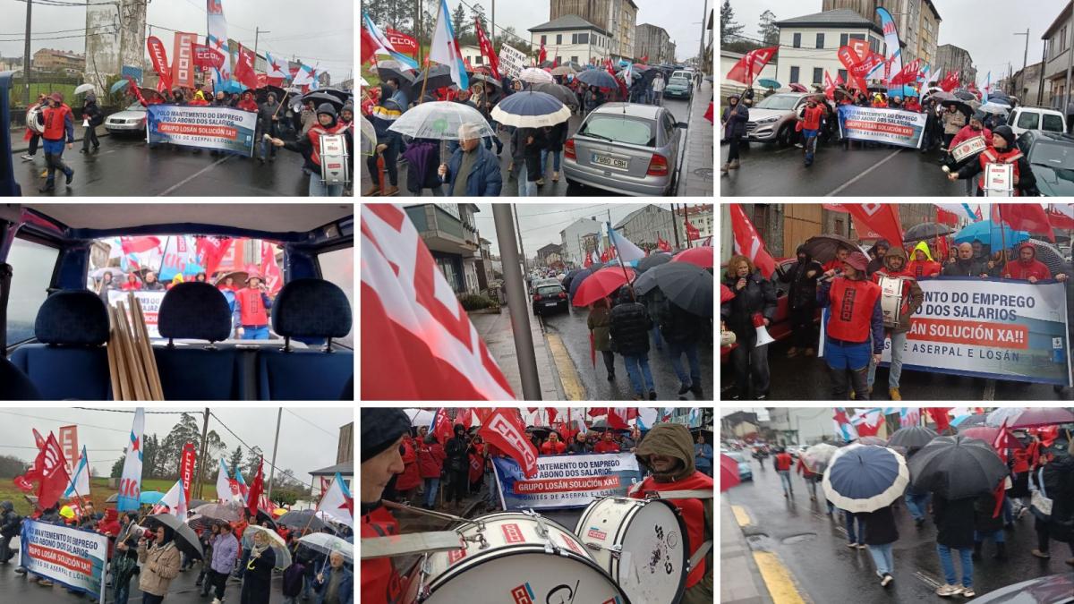 CCOO do Hábitat de Galicia mobilízase xunto ao persoal de Losán: “Queremos traballar, non mendigar”