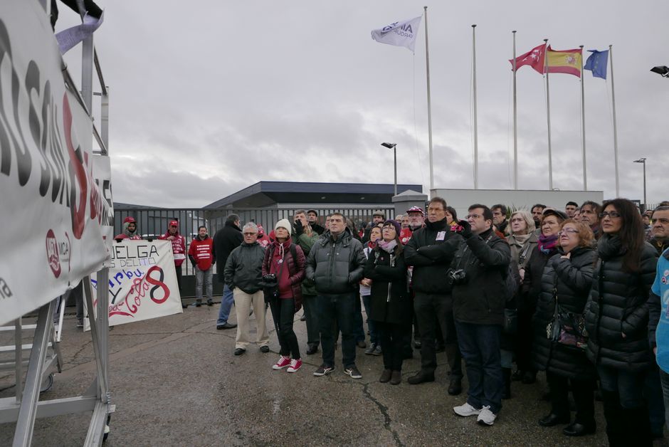 Concentración en apoyo a Los 8 de Airbus, 11 enero 2016
