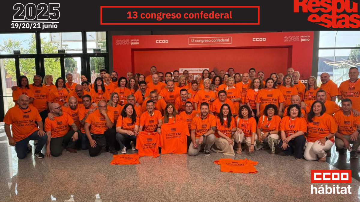 CCOO del Hbitat en el 13 Congreso Confederal