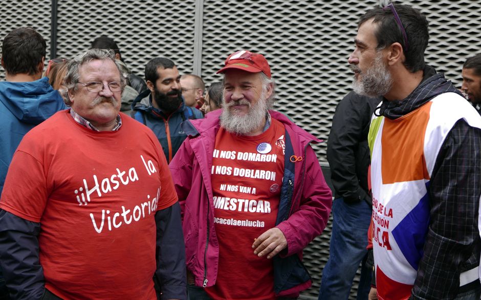 Concentración de apoyo a Juan Carlos Asenjo en los Juzgados de Fuenlabrada