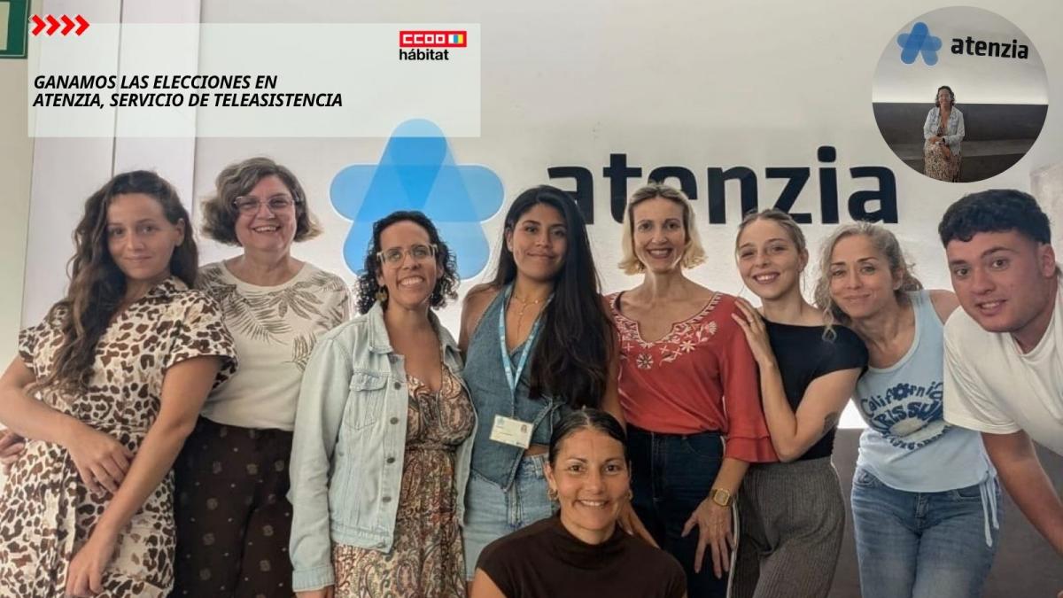 CCOO del Hábitat de Canarias refuerza su representación sindical en Atenzia