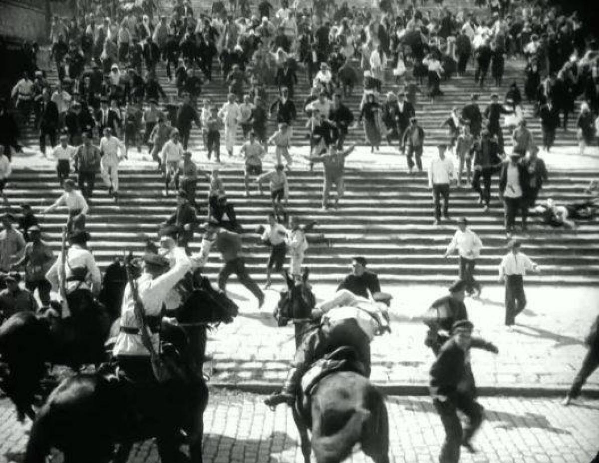 Fotograma de la película "El acorazado Potemkin"