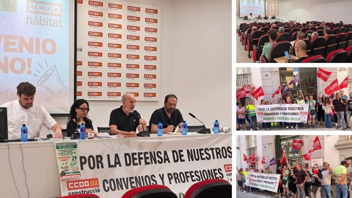 CCOO de l'Hbitat del Pas Valenci es mobilitza per a desbloquejar la negociaci del conveni estatal de jardineria