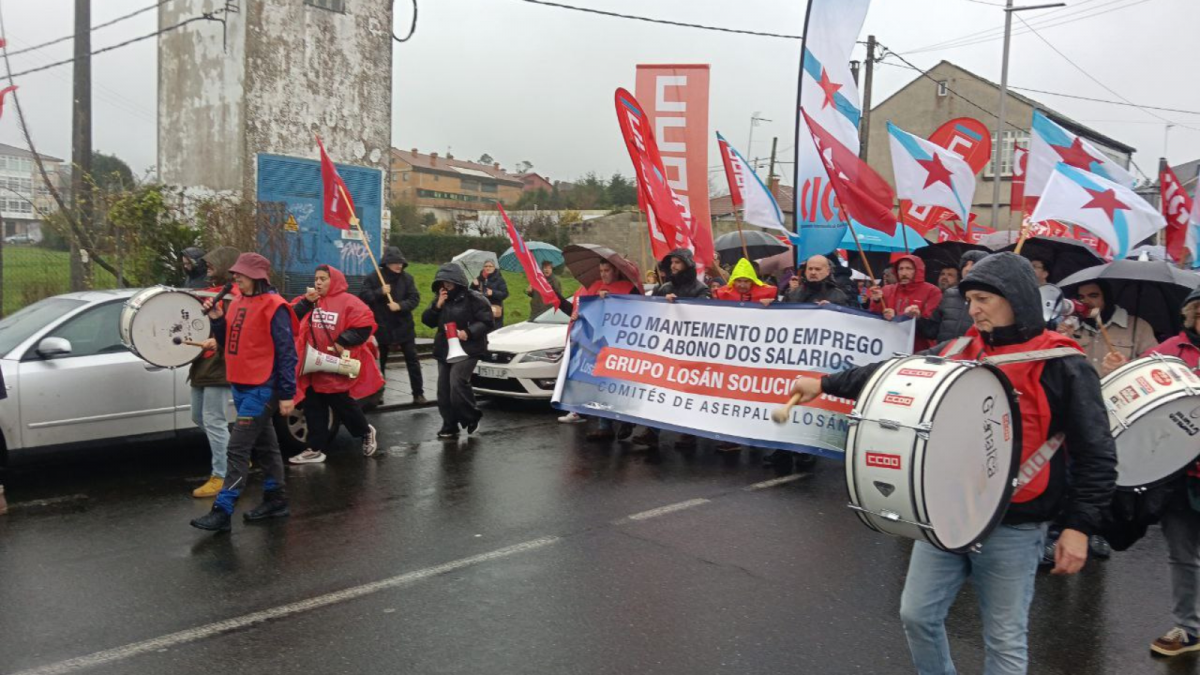 Manifestación Losán Galicia