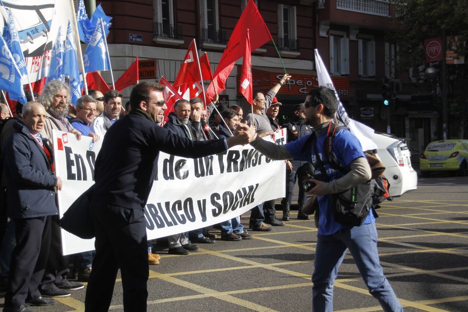 Manifestación de la plantilla de la EMT por un transporte público y de calidad 26/11/2015