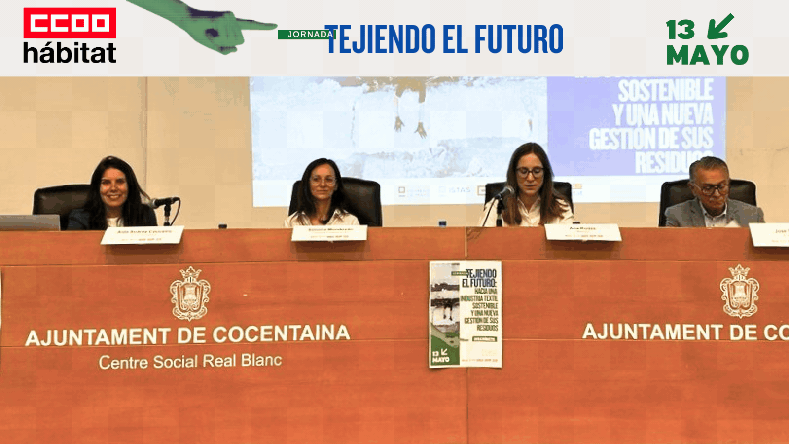 CCOO del Hábitat y CCOO Industria participan en la jornada de la Fundación 1º de Mayo sobre la RAP textil celebrada en Cocentaina