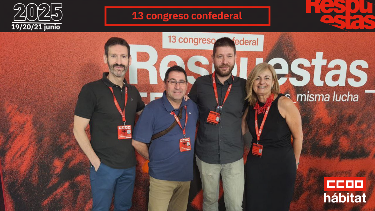CCOO del Hbitat en el 13 Congreso Confederal