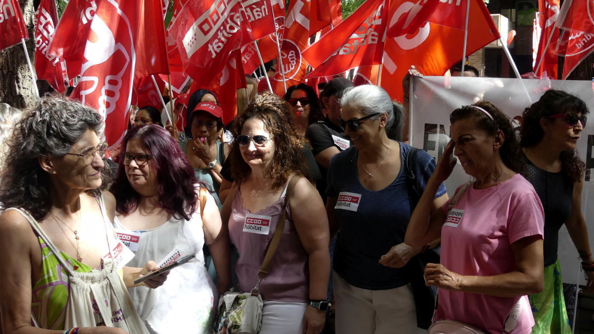 Manifestación Limpieza Edificios y Locales Madrid