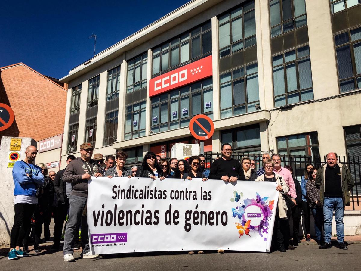 CCOO Henares se concentra ante el último asesinato machista