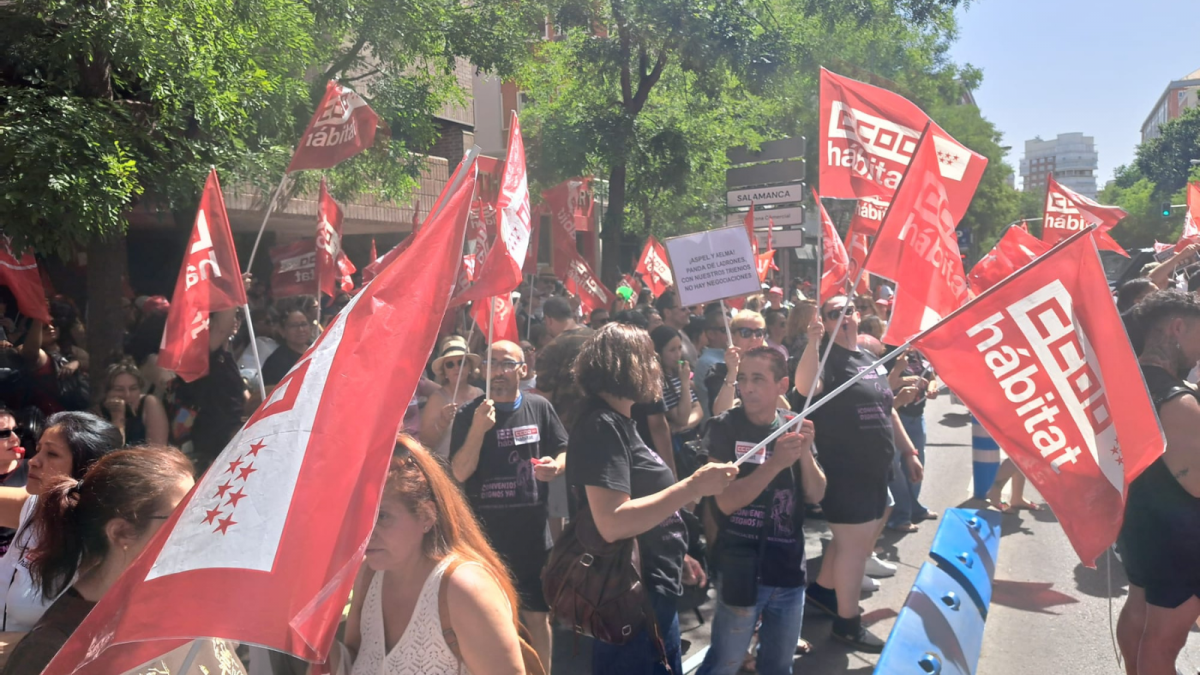 Manifestación Limpieza Edificios y Locales Madrid
