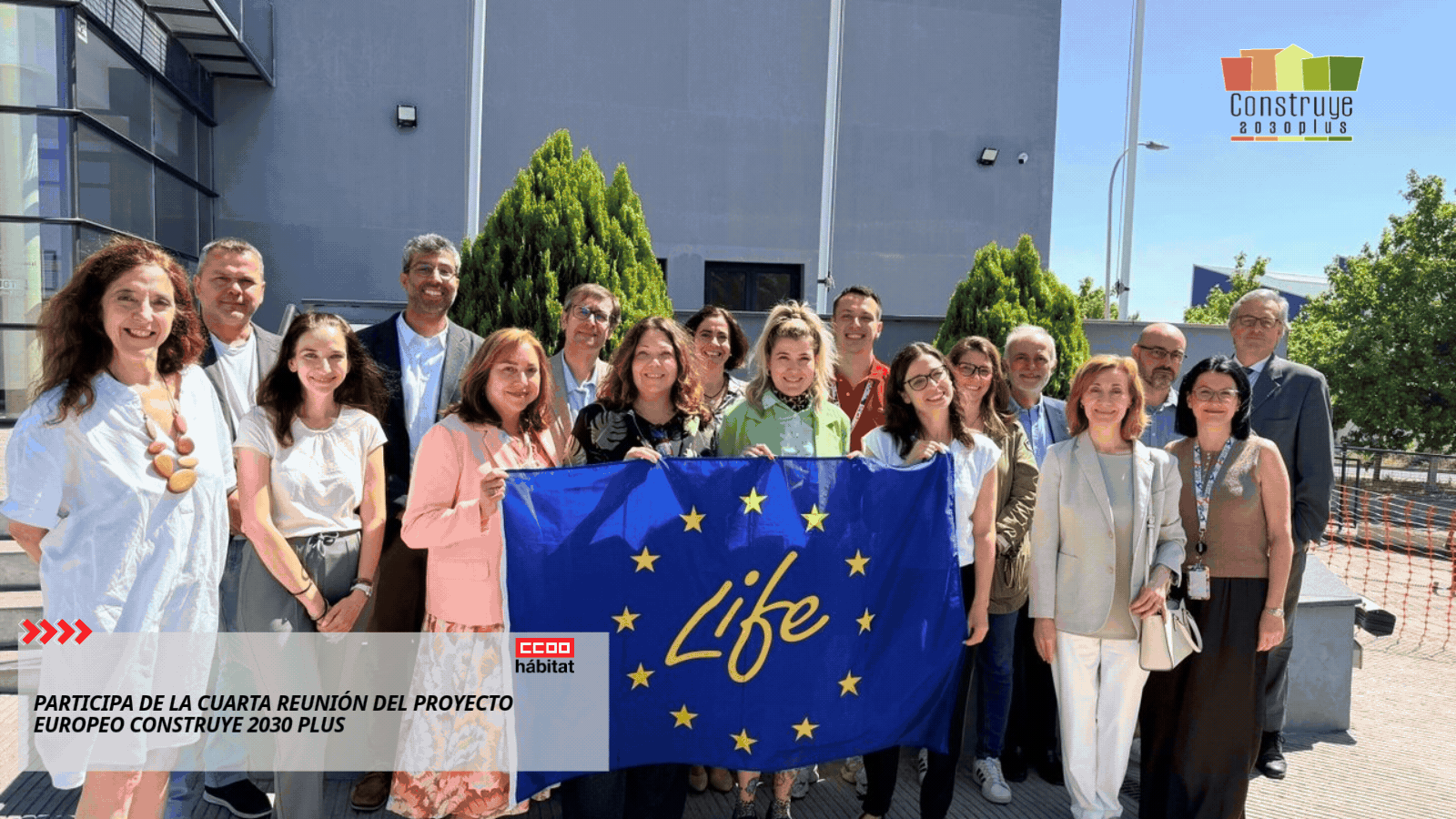 CCOO del Hábitat participa de la cuarta reunión del proyecto europeo Construye 2030 Plus