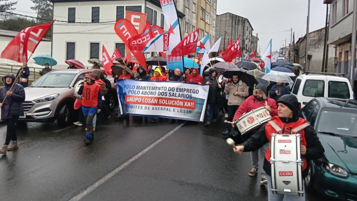 Manifestación Losán Galicia