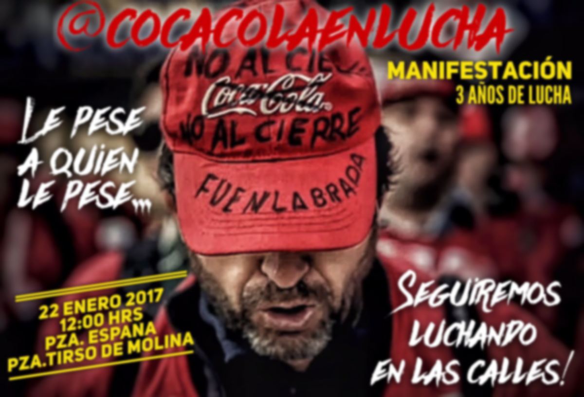 Manifestación Coca Cola 22012017
