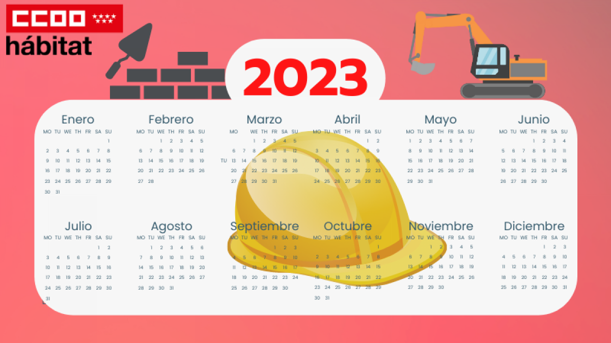 Firmado el calendario de construcción de la Comunidad de Madrid del año 2023