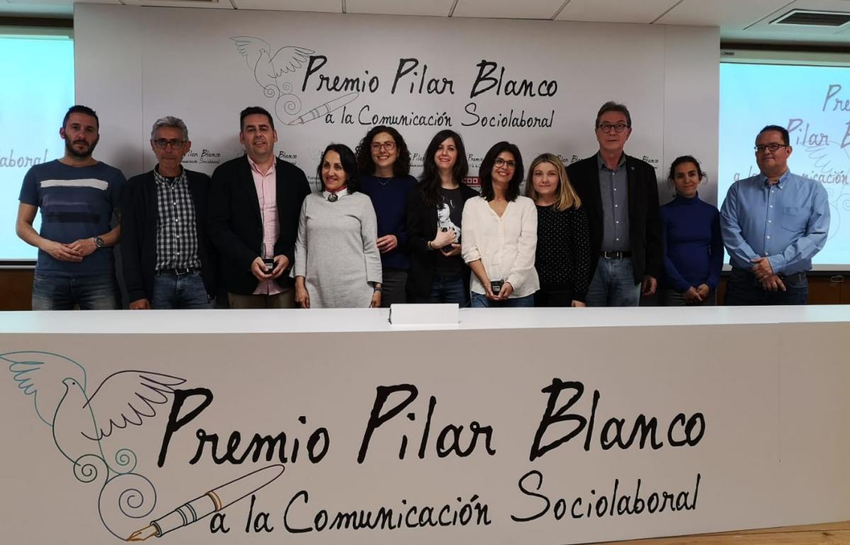 EFE Madrid, Ana Requena y Noticias para municipios, premios Pilar Blanco a la Comunicación Sociolaboral 2019