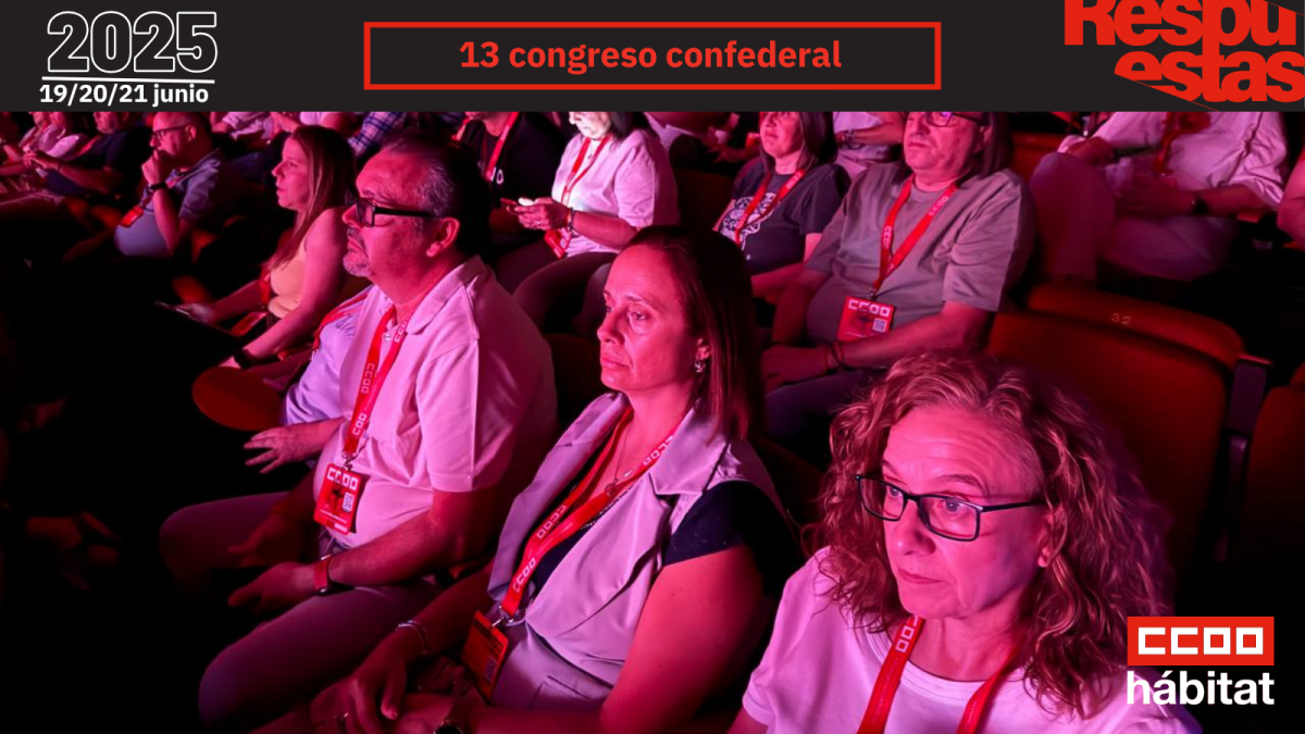 CCOO del Hbitat en el 13 Congreso Confederal