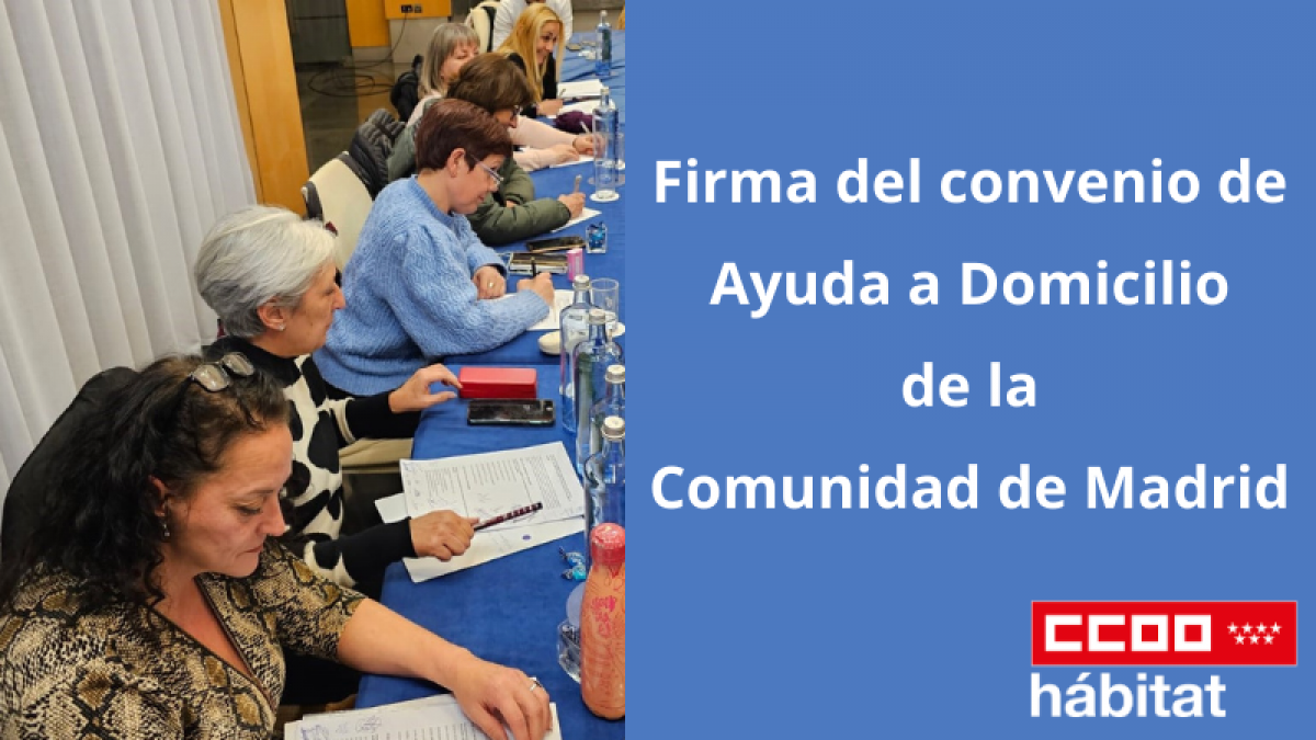 Firmado el convenio de Ayuda a Domicilio en la Comunidad de Madrid