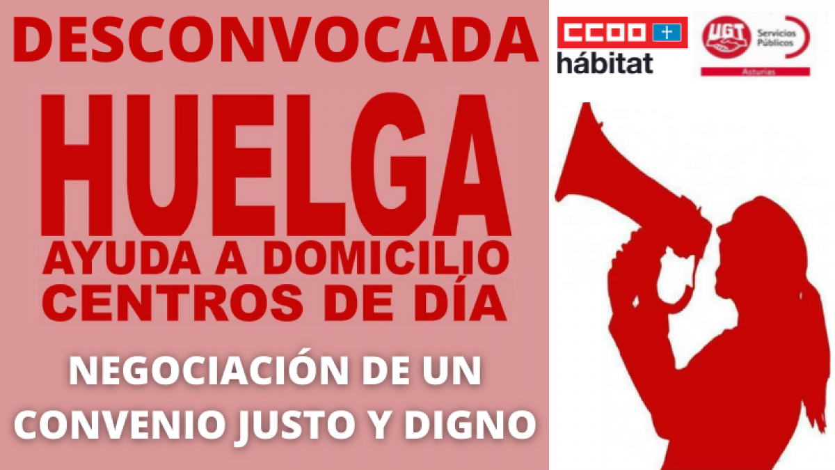 Desconvocada la huelga de Atención Domiciliaria y Centros de Día de Asturias