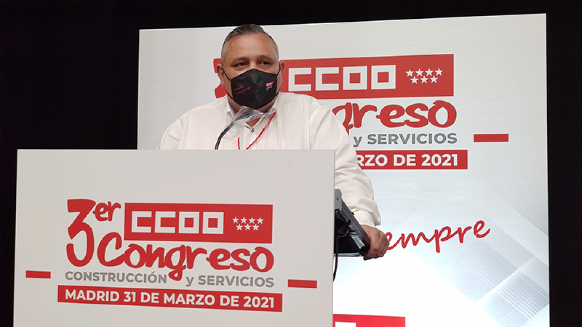 Pedro J. Garijo Casado reelegido como secretario general de CCOO de Construccin y Servicios de Madrid