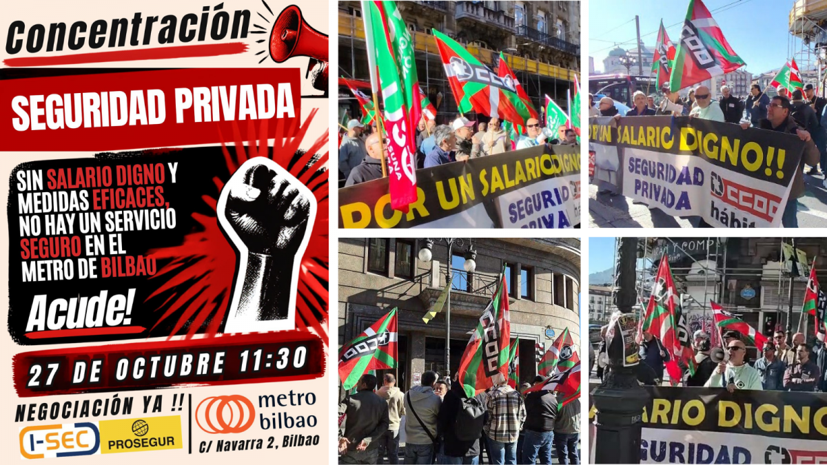 Enésima agresión a un vigilante de seguridad del Metro Bilbao, esta vez en la estación de Santutxu
