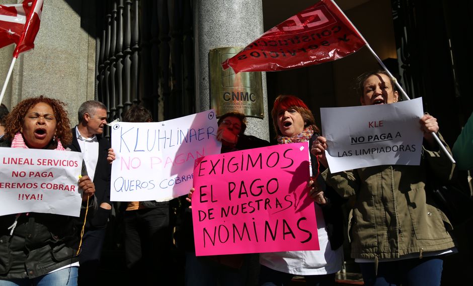 Huelga en el servicio de limpieza de la Comisión Nacional de los Mercados y la Competencia