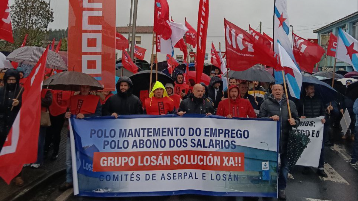 Manifestación Losán Galicia
