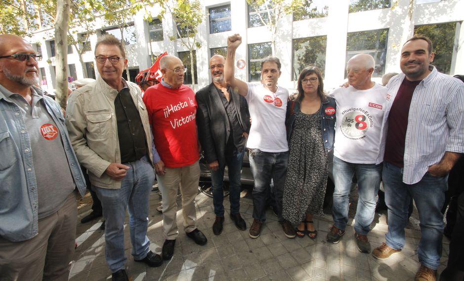 Concentración en apoyo a Juan Carlos Asenjo y en defensa del derecho de huelga