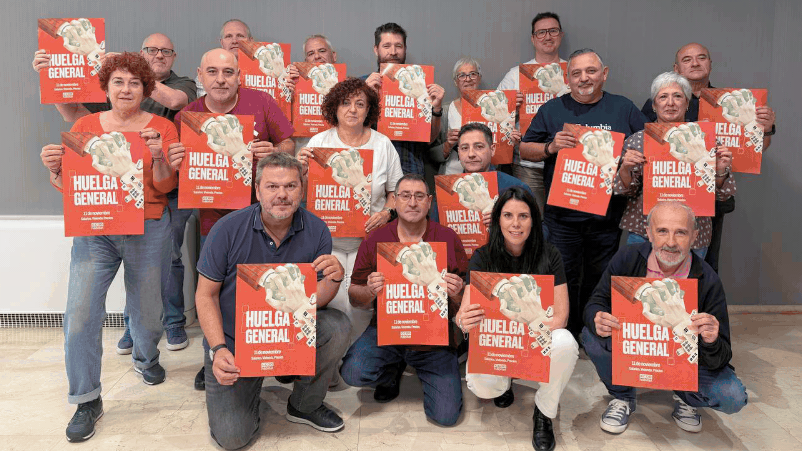 "De los centros de trabajo a las calles. El 11N ya ha empezado": CCOO del Hábitat se despliega para que nadie se quede fuera de la huelga general
