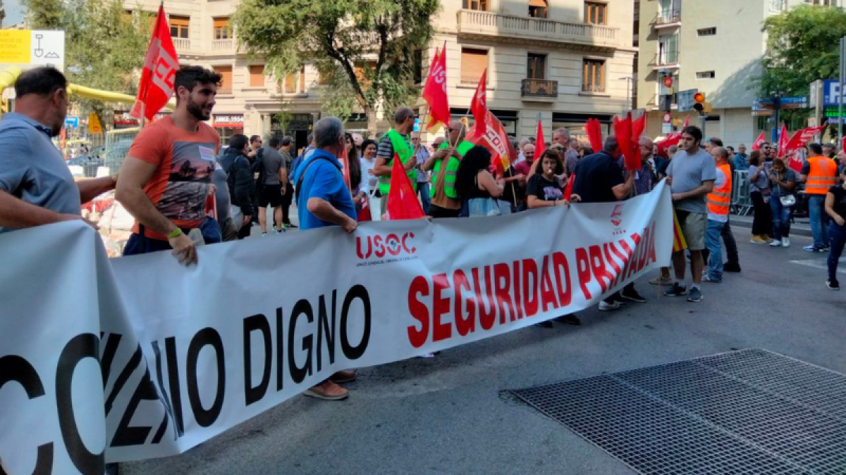Manifestacin Seguridad Privada Catalunya