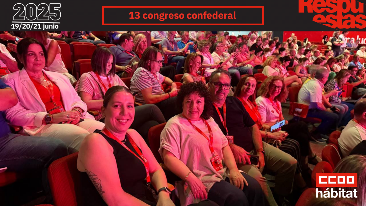 CCOO del Hbitat en el 13 Congreso Confederal