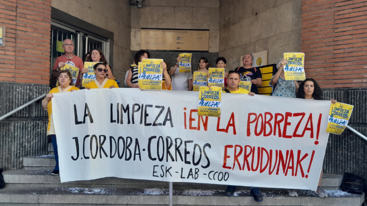 Convocada huelga de Limpieza en las oficinas de Correos de Bizkaia