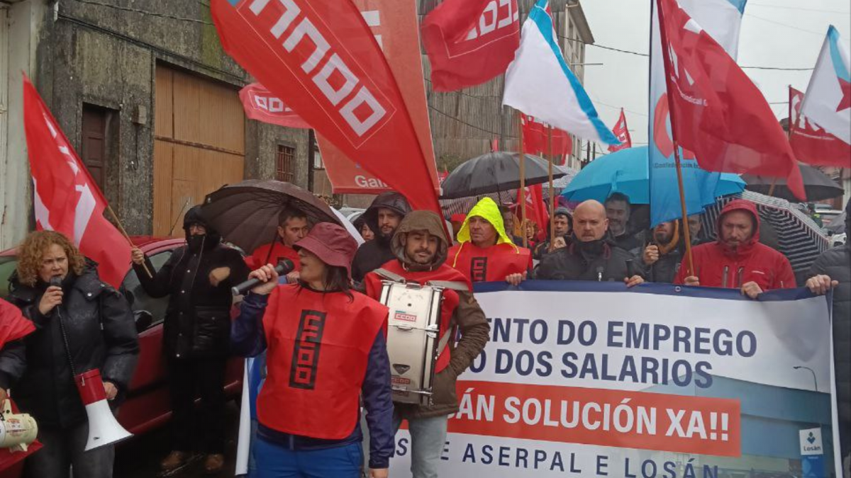 Manifestación Losán Galicia