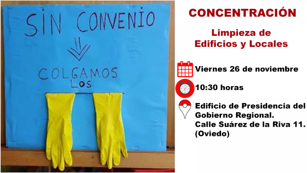 Bloqueo del convenio colectivo de Limpieza de Edificios y Locales de Asturias