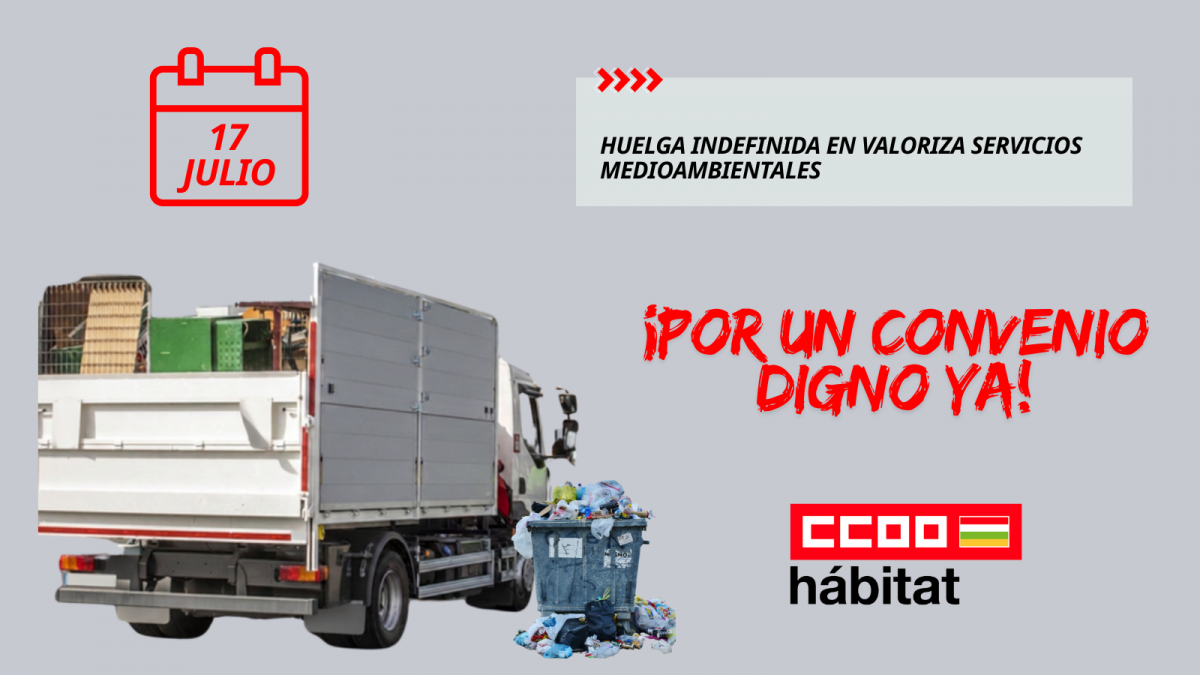 Huelga indefinida en Valoriza Servicios Medioambientales de La Rioja por la falta de acuerdo en la negociación del convenio colectivo
