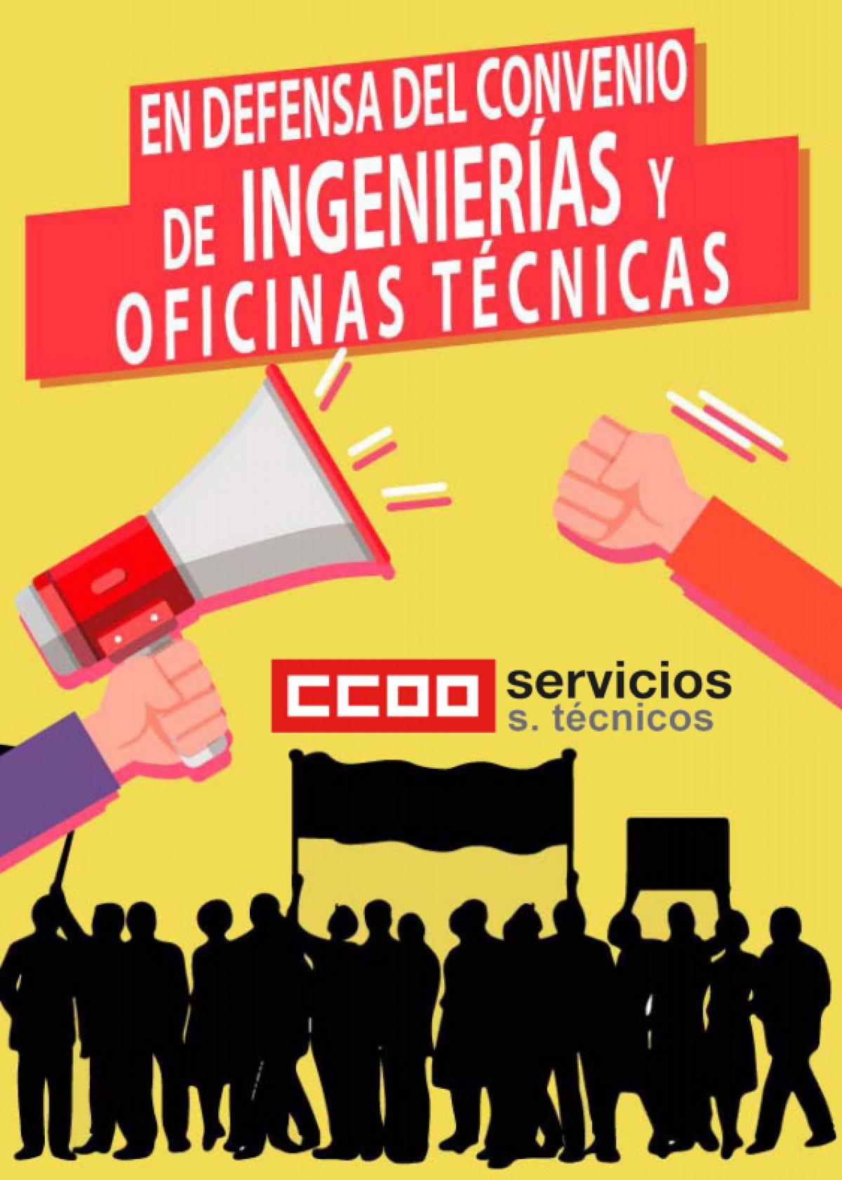 Concentración en defensa del convenio de Ingenierías y Oficinas de Estudios Técnicos