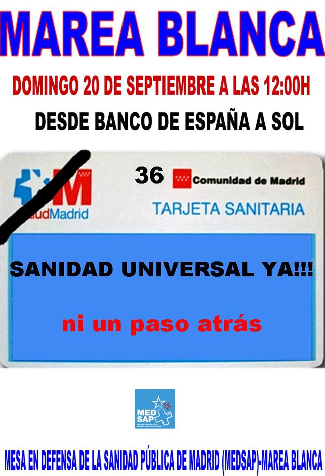 Marea Blanca 20 septiembre 2015