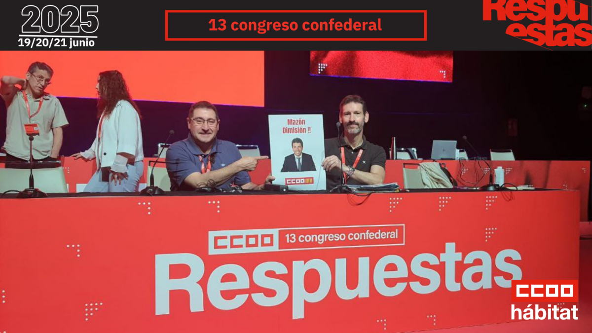 CCOO del Hbitat en el 13 Congreso Confederal